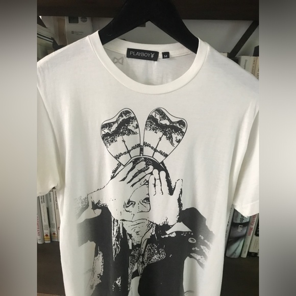 Like New Limited Edition Iggy Pop Designed 2008 Rock The Rabbit Playboy Tee M - Picture 4 of 14